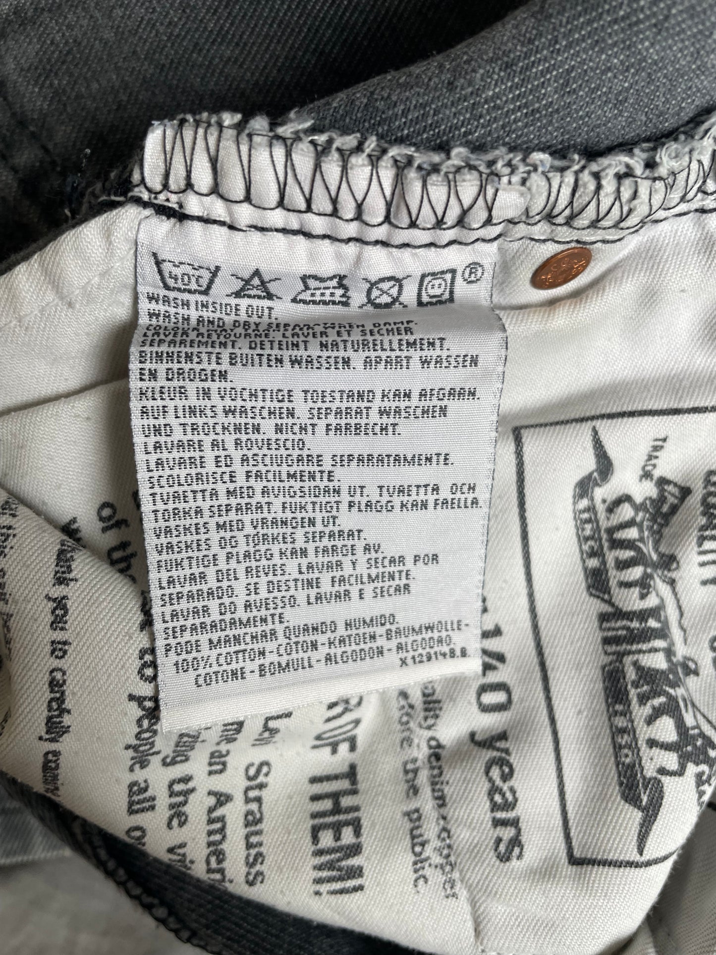 Levi’s 505 made in Italy, from 1996