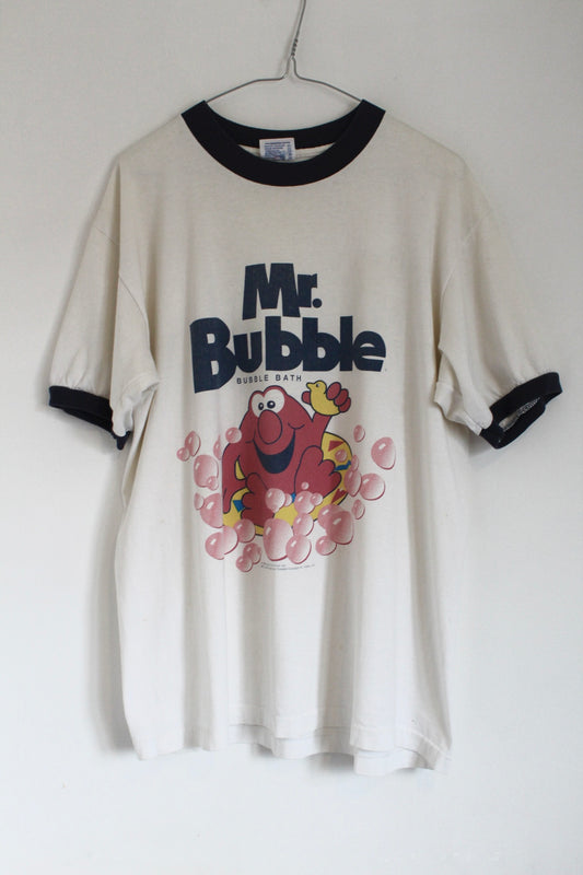 1995 Mr. Bubble ringer T-shirt made in the USA
