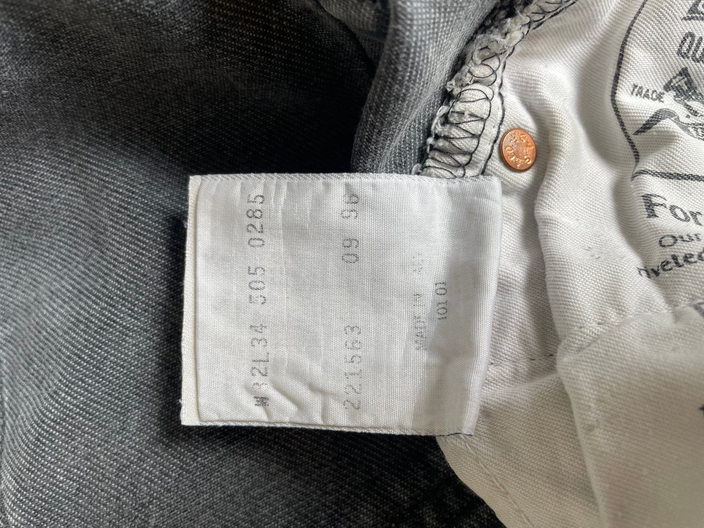 Levi’s 505 made in Italy, from 1996