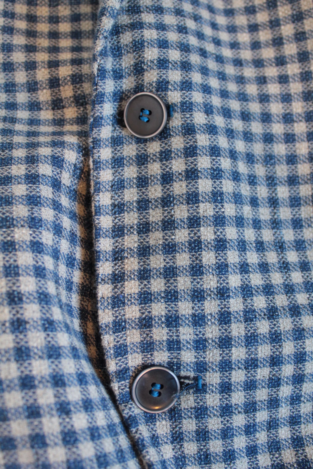 Gingham Check Tailored Jacket made in Italy