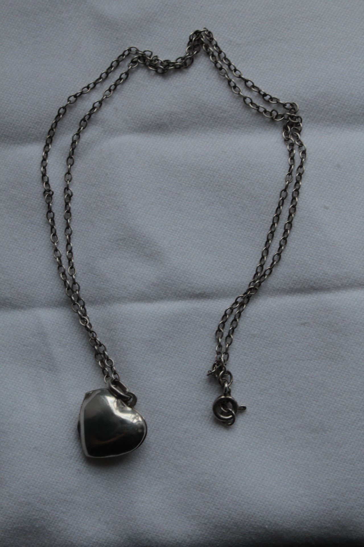 Heart shape necklace silver925