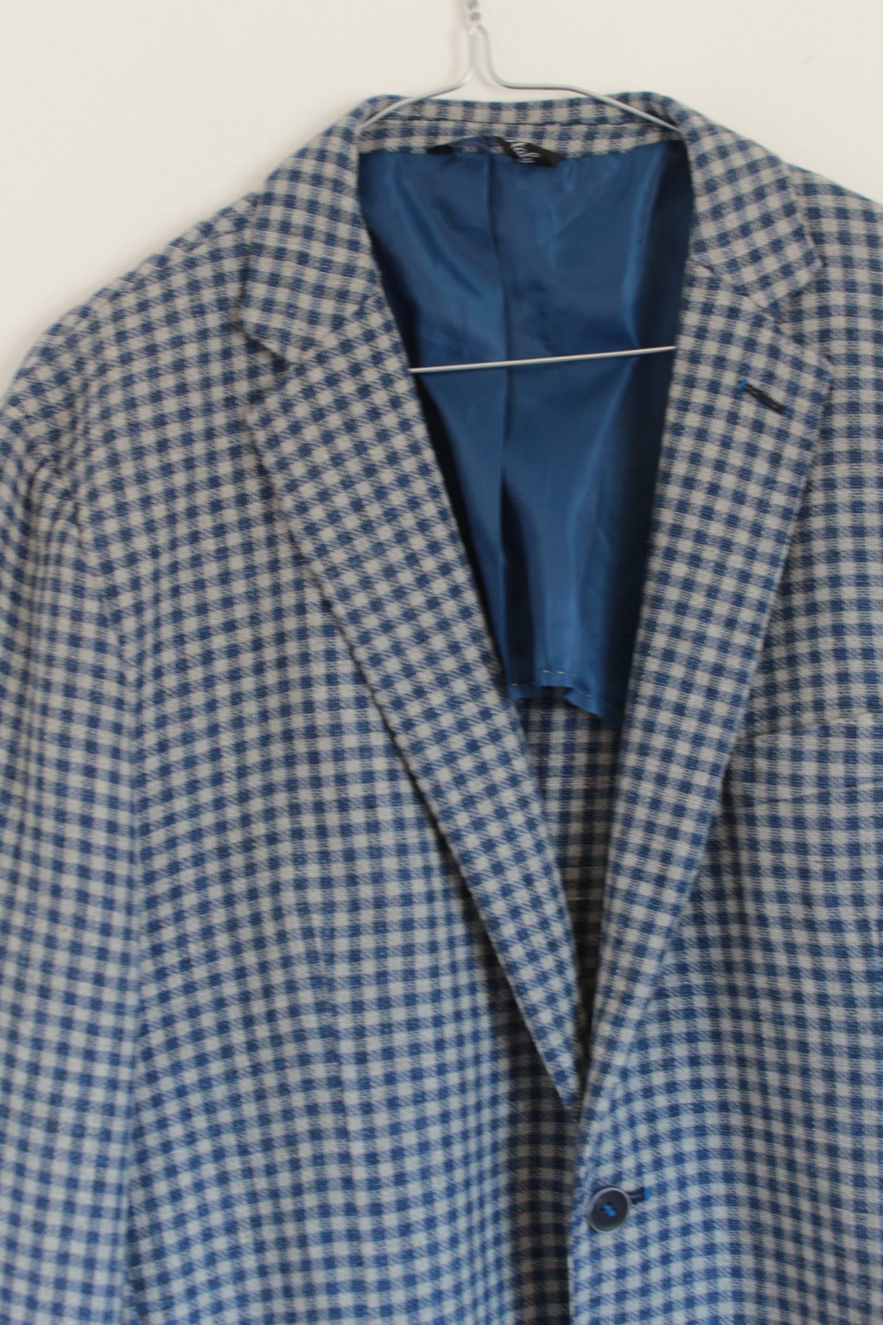 Gingham Check Tailored Jacket made in Italy