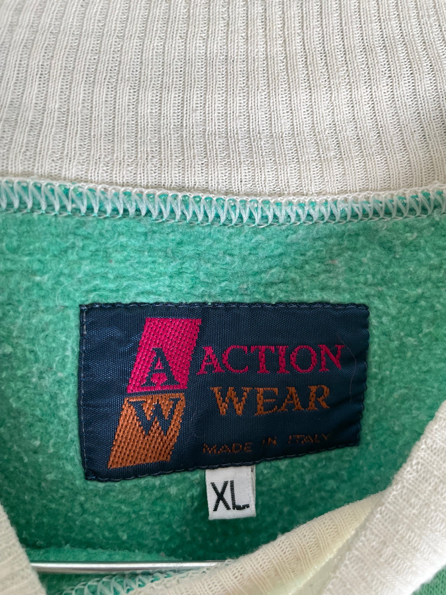 80s-90s Light green sweatshirt made in Italy