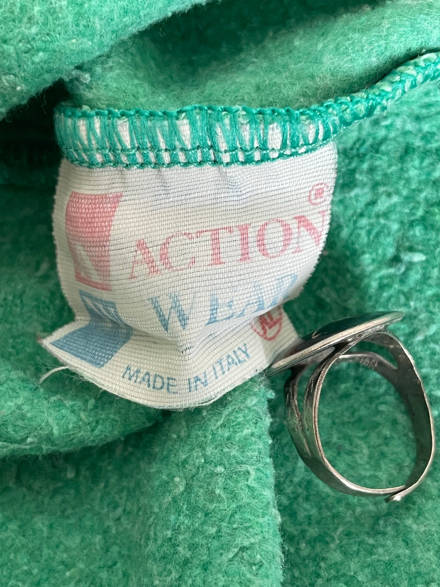 80s-90s Light green sweatshirt made in Italy