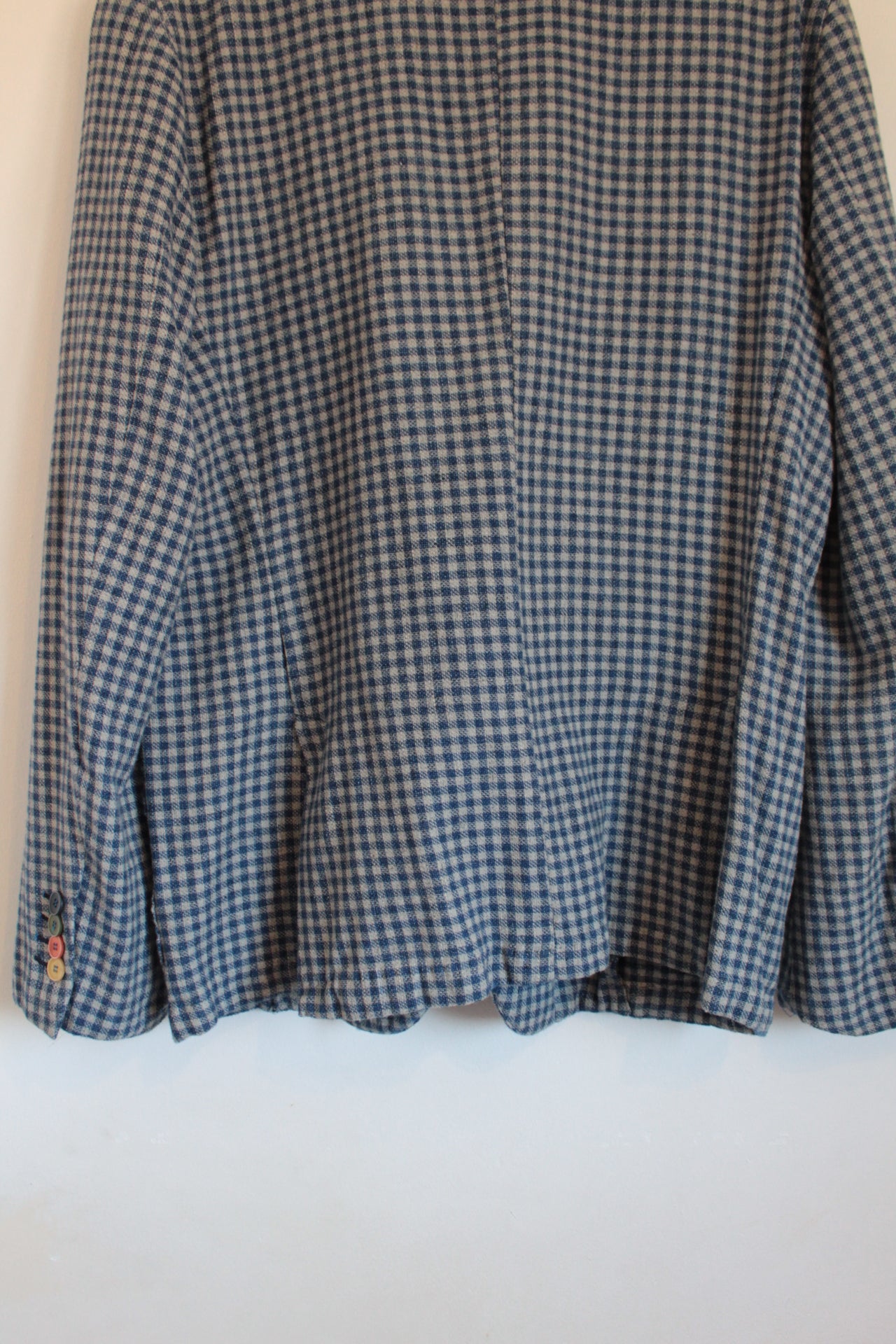 Gingham Check Tailored Jacket made in Italy