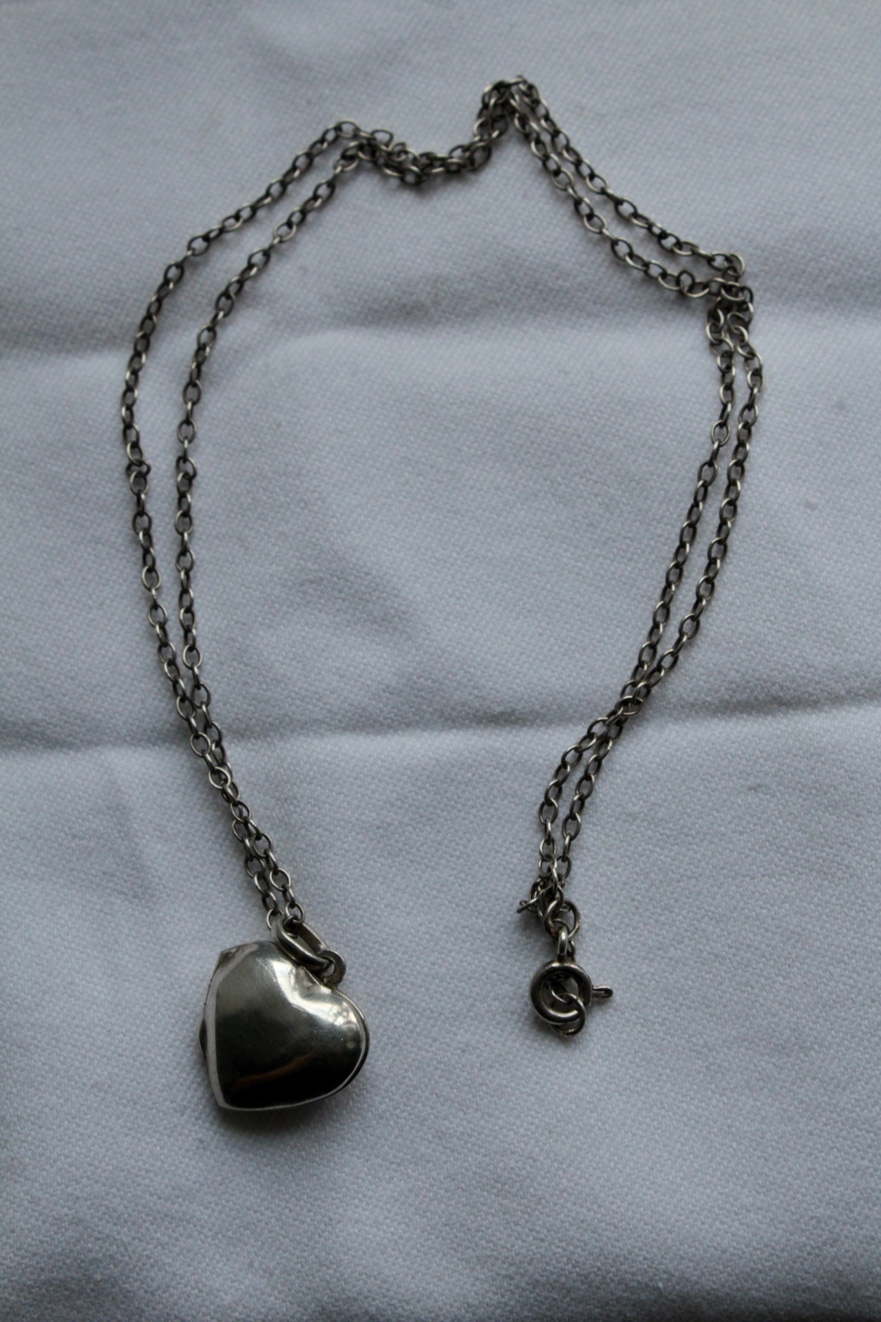 Heart shape necklace silver925