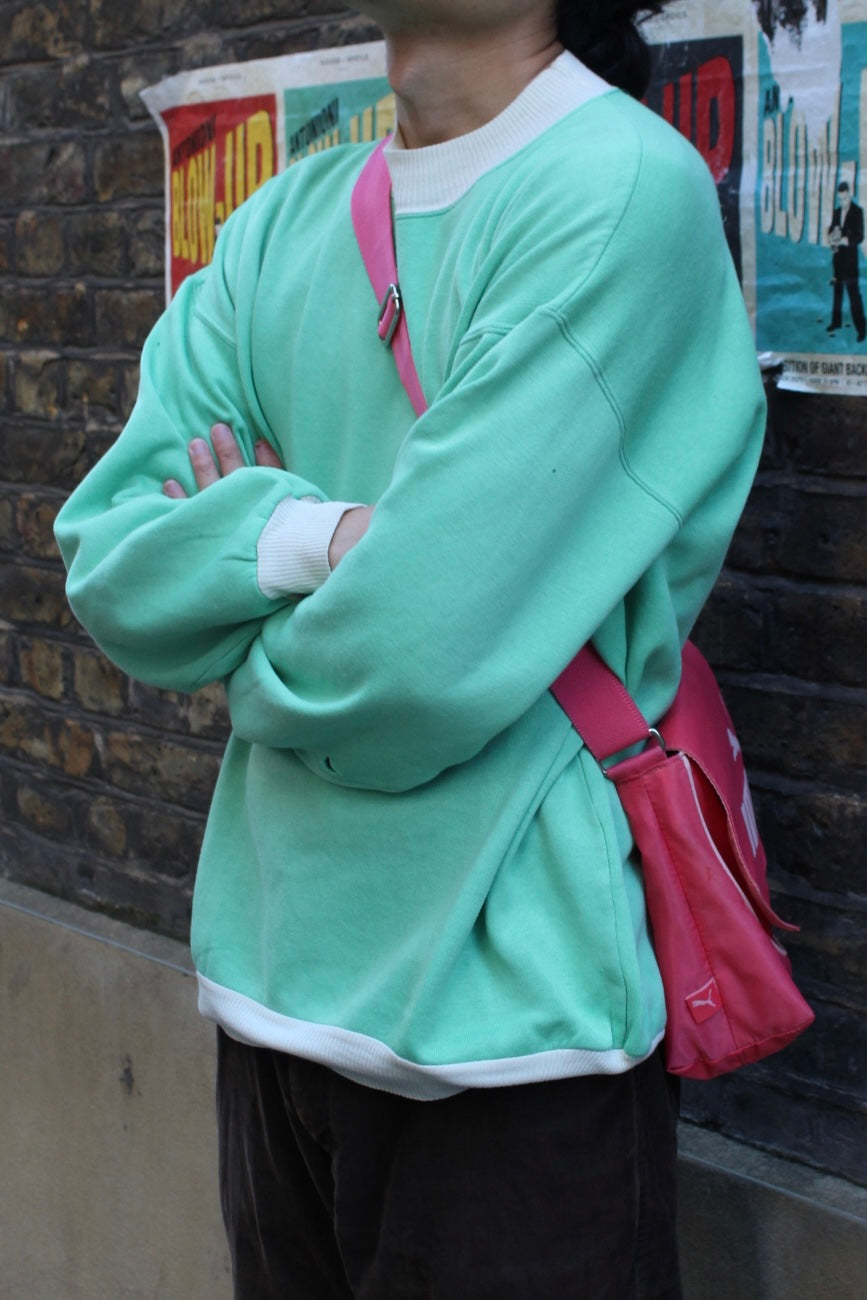 80s-90s Light green sweatshirt made in Italy