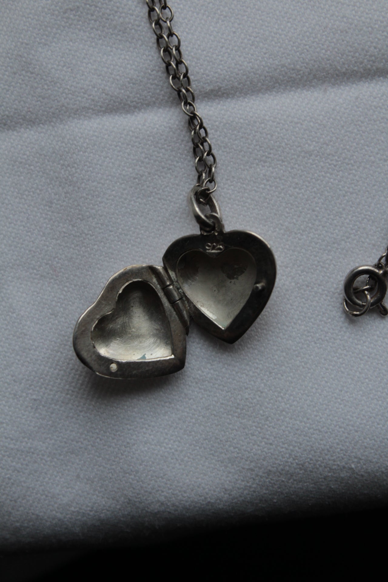 Heart shape necklace silver925